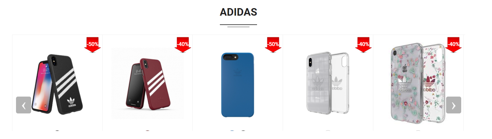 Các dòng ốp lưng của Adidas được giảm giá rất nhiều